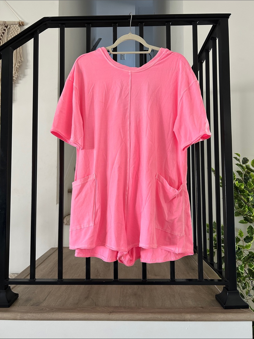 FP Movement by Free People Bubblegum Pink Short Sleeve Pocket Tee